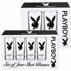 Playboy set of 4 shot glasses