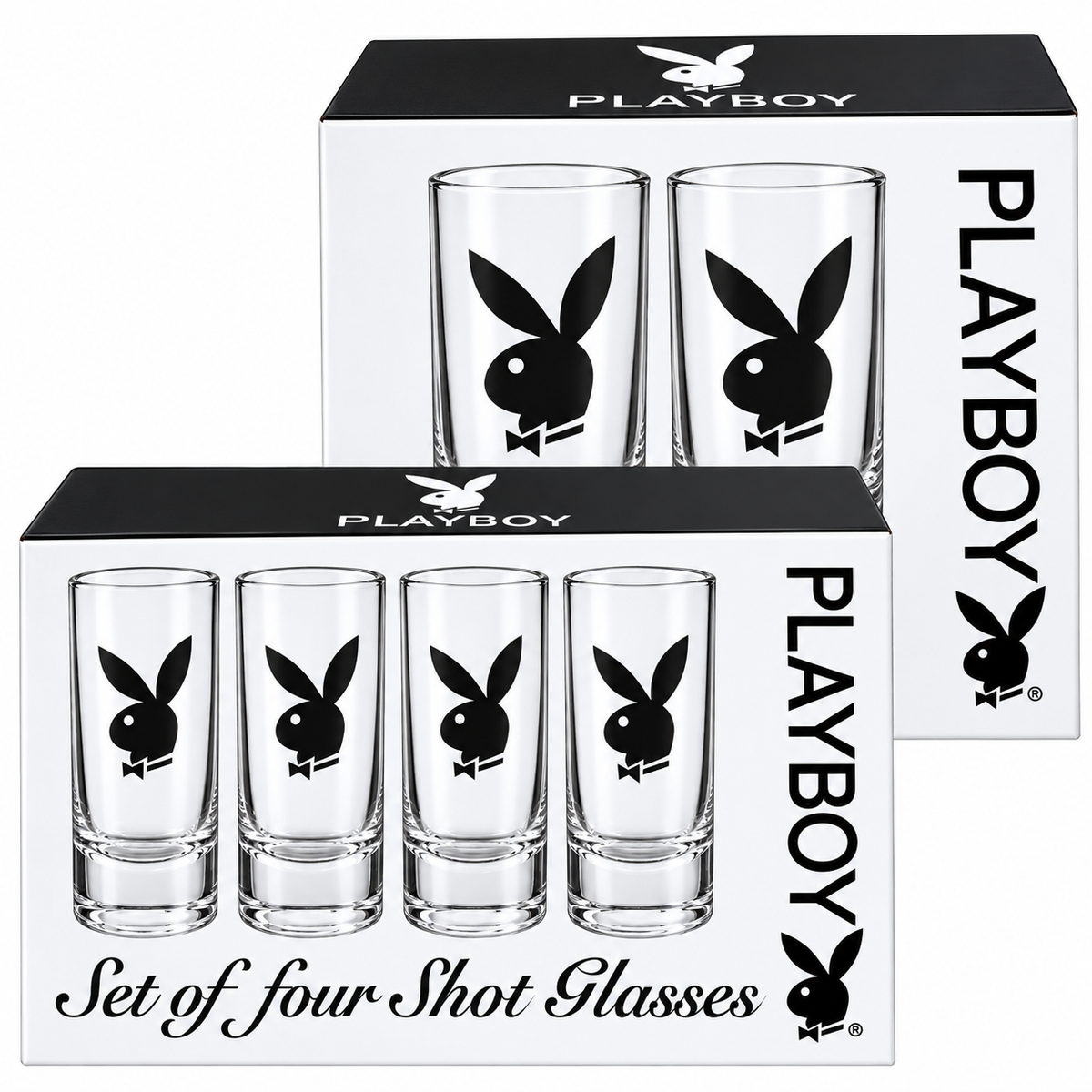Playboy set of 4 shot glasses