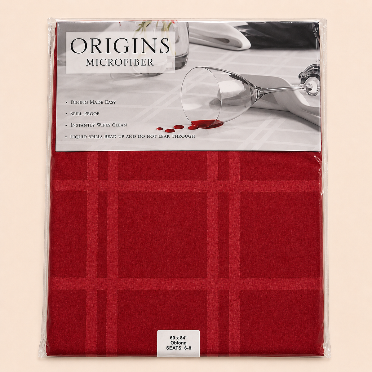 Origins Spill-Proof Microfiber Tablecloth