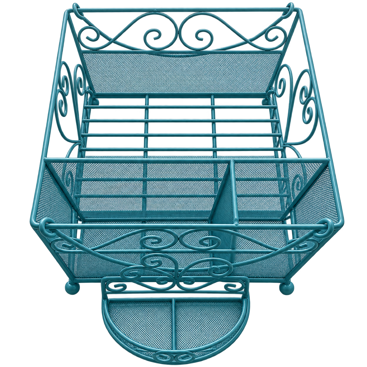 Scrollwork Mesh Tabletop Organizer
