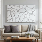 River rock Inhabit living wall art and pillow