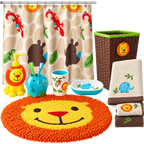 Jungle Kids Bathroom accessories & Decor Set