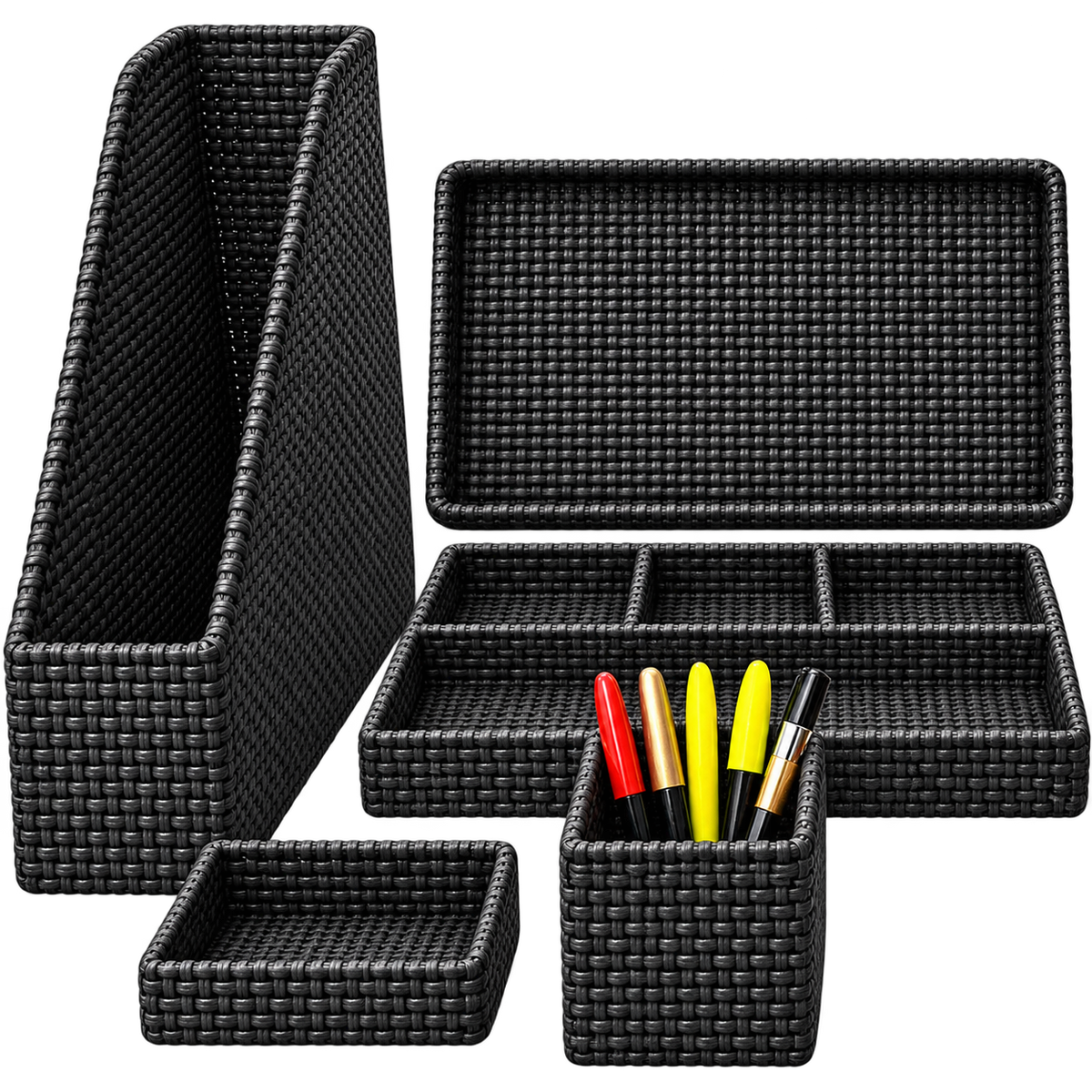 Breeze 5 piece Desk Organizer Set