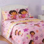 Dora The Explorer 4 Piece Full Sheet Set