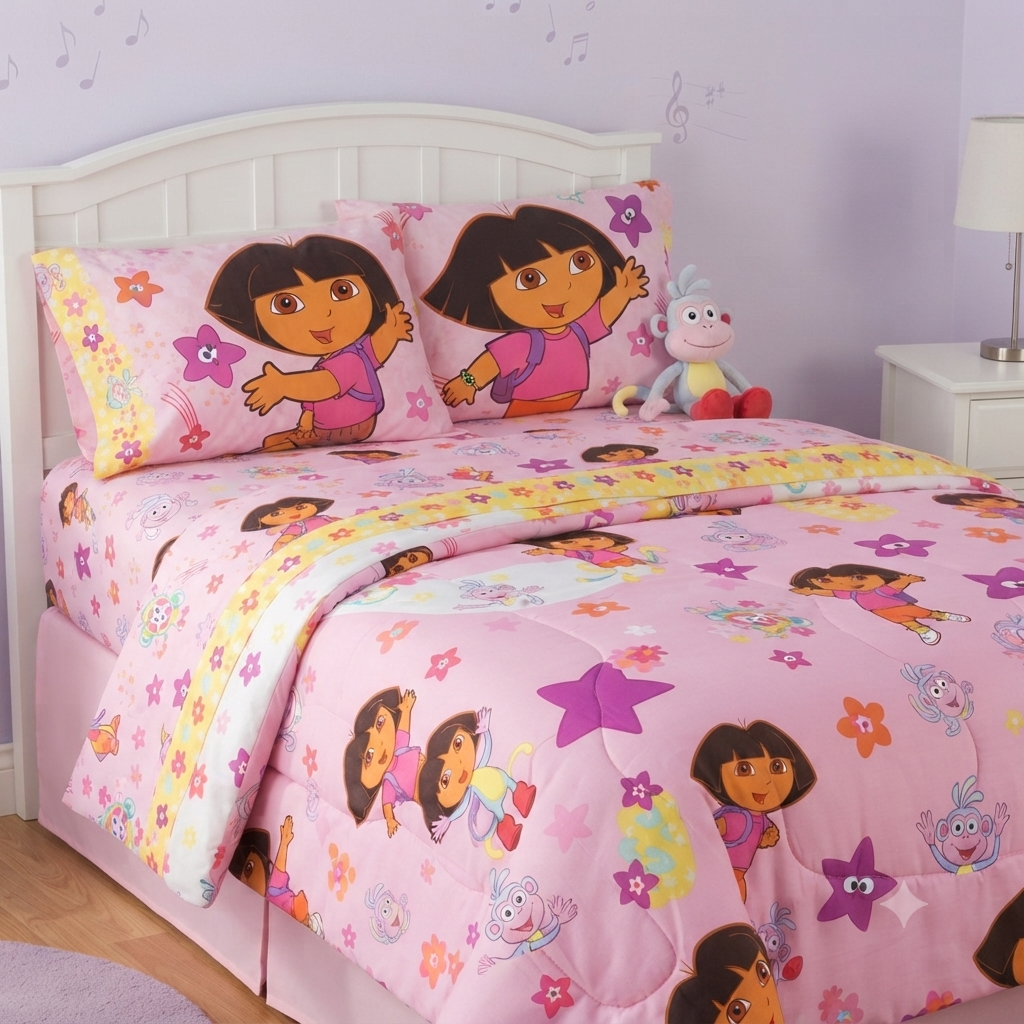 Dora The Explorer 4 Piece Full Sheet Set