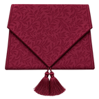 Burgundy Jacquard Table Runner