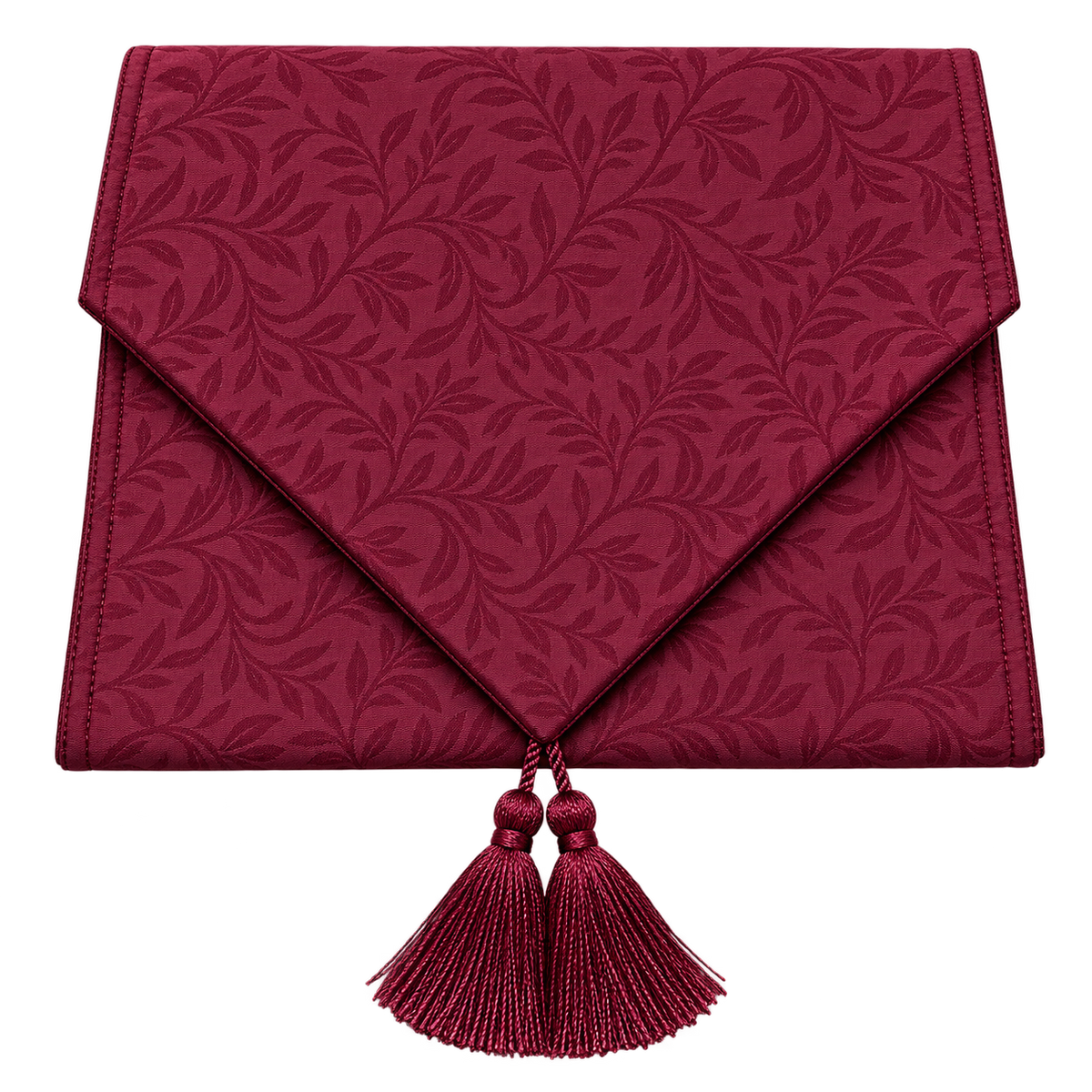 Burgundy Jacquard Table Runner