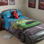 Disney Pixar Cars Full Bedding & Plush Character Pillow Mega-Bundle