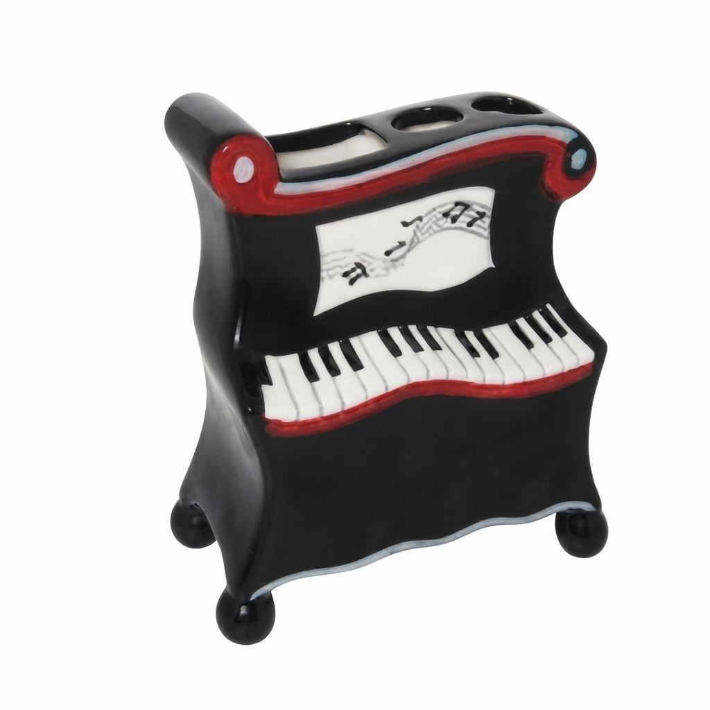 Grand Piano Music Theme Bathroom Accessories & Decor Set
