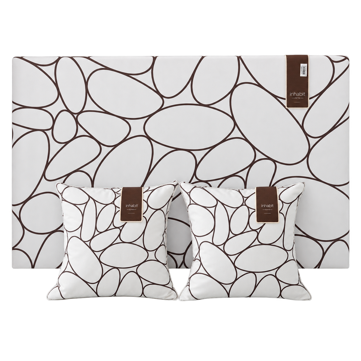 River rock Inhabit living wall art and pillow