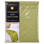 Country Club Embossed Satin Bed Runner