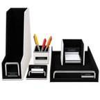 Divoga White & Black Desktop Organizer
