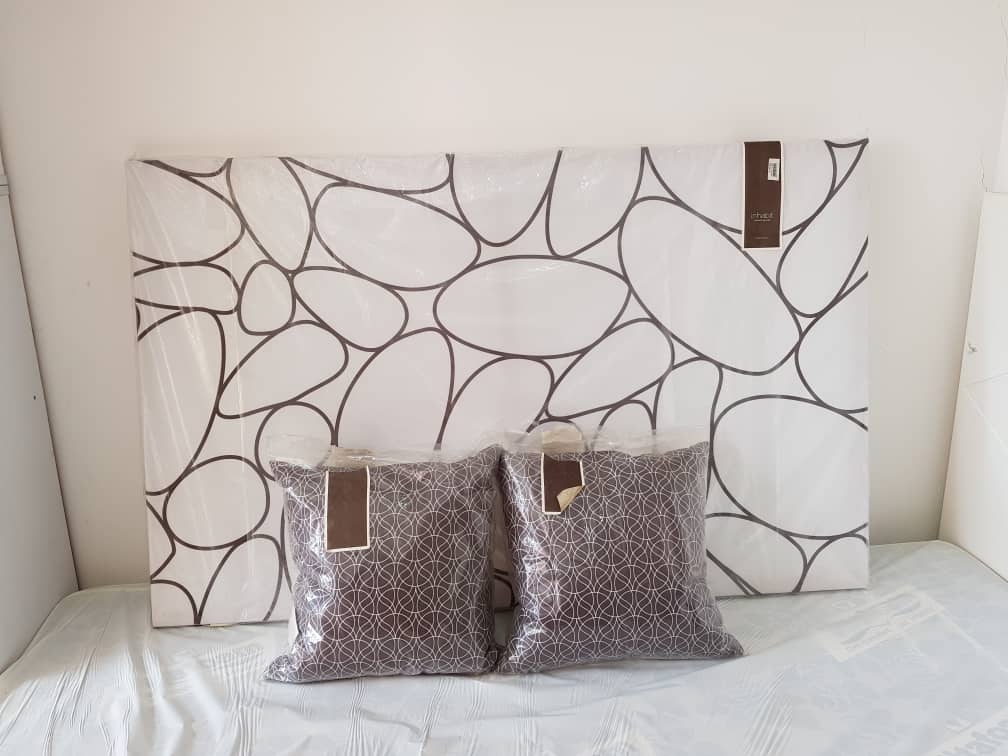 River rock Inhabit living wall art and pillow