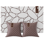 River rock Inhabit living wall art and pillow