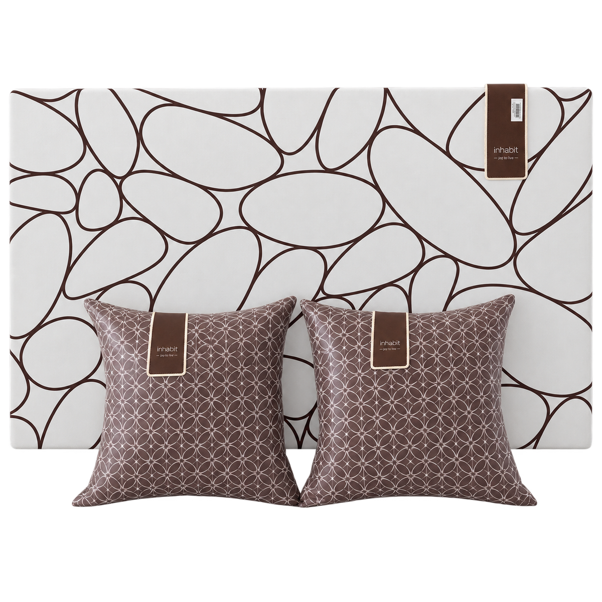 River rock Inhabit living wall art and pillow