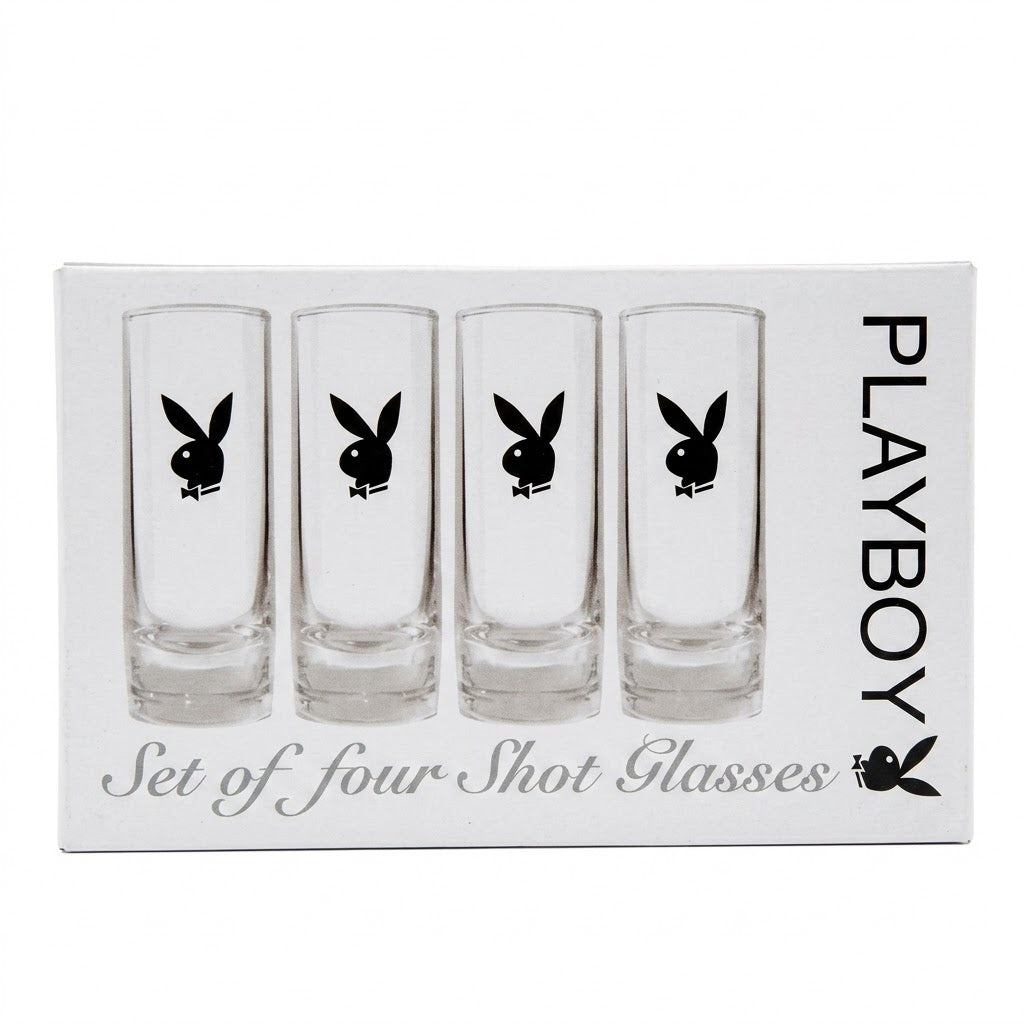 Playboy set of 4 shot glasses